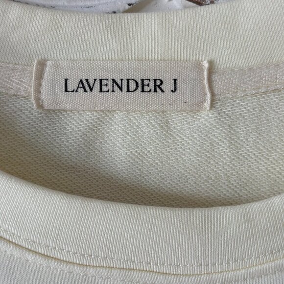 NWOT - Lavender J Oversized Lightweight Sweatshirt - Size L - Picture 8 of 9